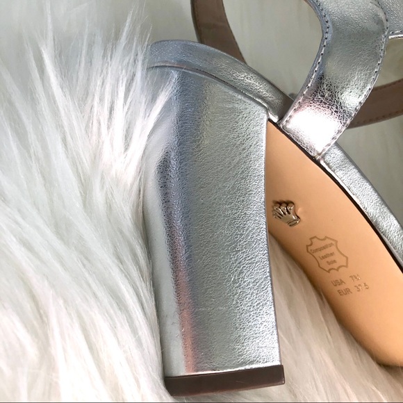 Nina New York sliver rhinestone high heels 4” - Picture 12 of 16